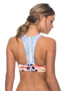 Roxy Pop Surf High Neck Bikini Top - Back